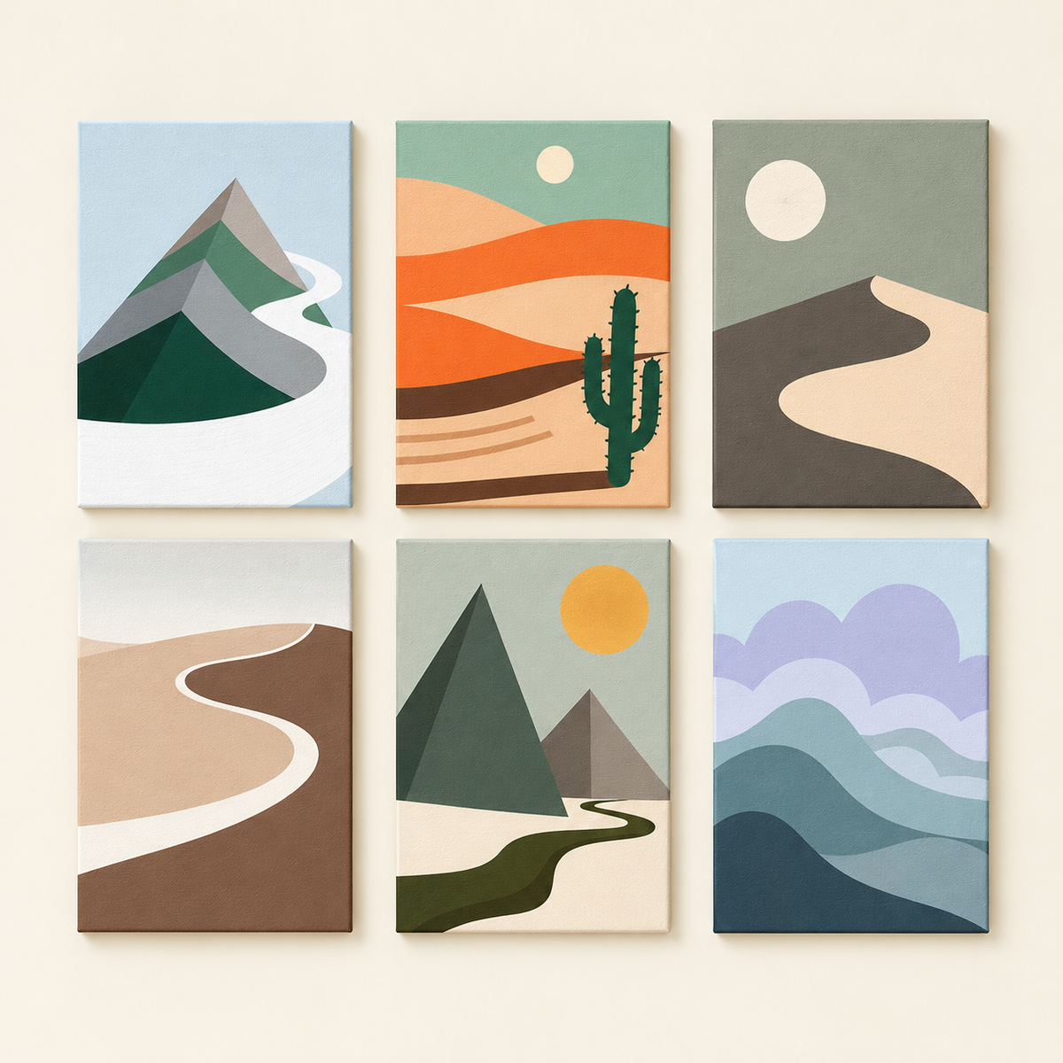 Mini Landscape – Set of 6 pictures