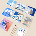 Postkort fra Santorini - Sett med 6 bilder