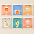 Tidløse Cocktails - Sett med 6 bilder