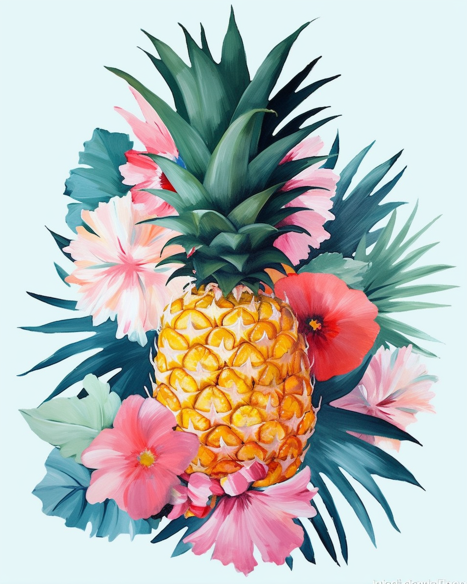 Ananas med Blomsterkraft