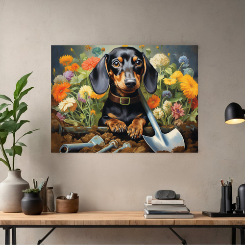 The Happy Garden Dog