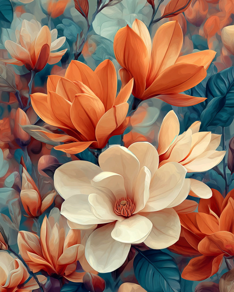 Magnolia in Warm Tones