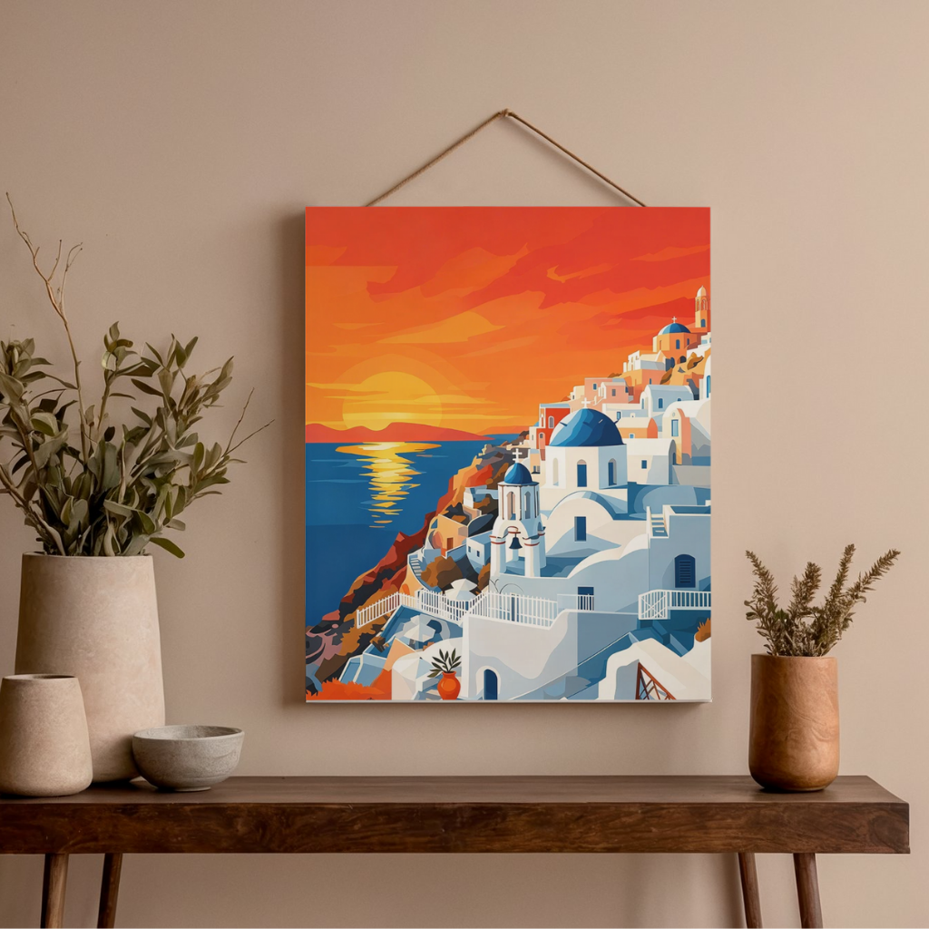 Solnedgang over Santorini