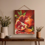 Pomegranate in Deep Red Tones