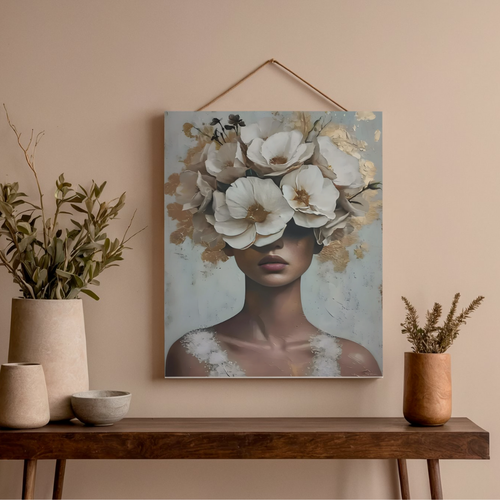 Ansikt i Blomstrende Stillhet
